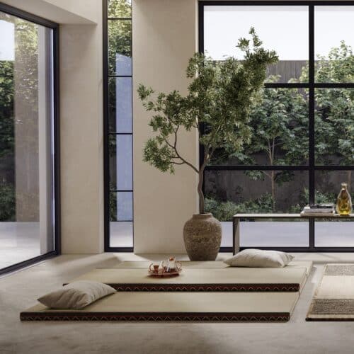 Tatami Måtte/Sengegavl Fra Karup Design i 100% Naturlige Risstrå | Japandi