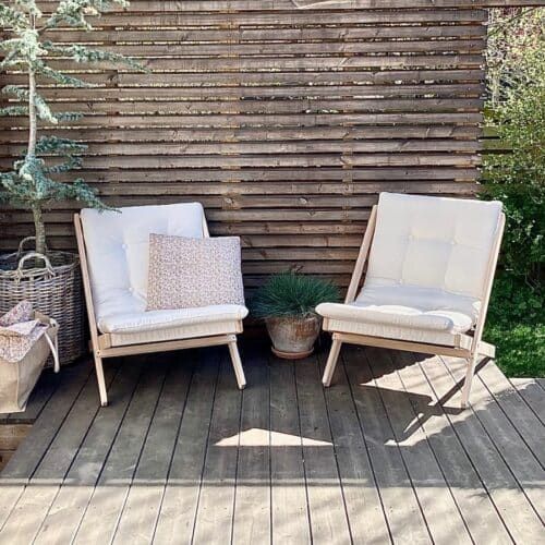 Boogie outdoor Lounge Stol fra Karup Design i Massiv FSC Fyrretræ | Japandi