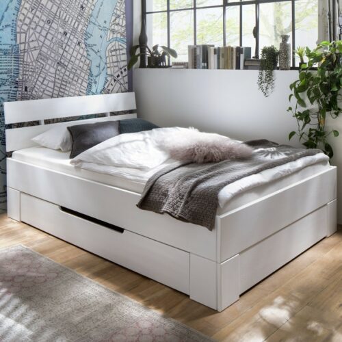 Modern White Sengeramme fra Raw Sleep | Grantræ