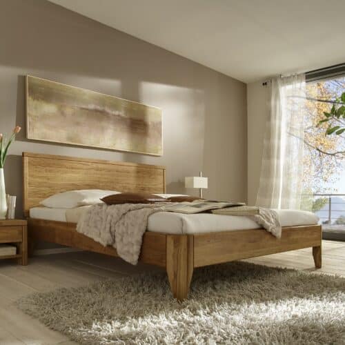 High End Tip Snedker Sengeramme i Massiv Egetræ fra Raw Sleep