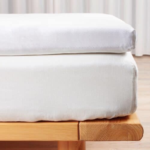 Kuvertlagen fra Night&Day | 100% Bomuld - satin | White & Grey
