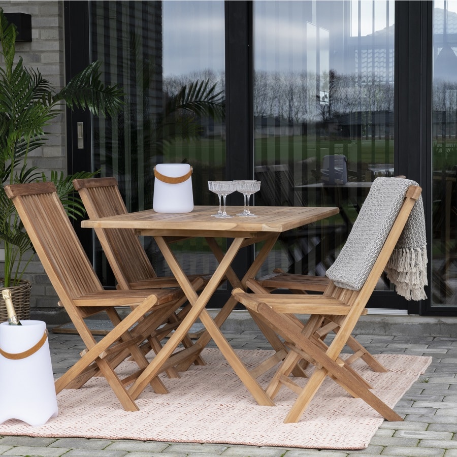 Oviedo Havebord i Massiv Teaktræ fra House Nordic | 120x80x75cm. - Billede 4