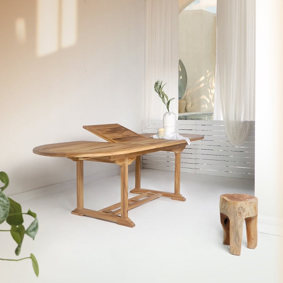 Salamanca Udtræks Havebord i Massiv Teaktræ fra House Nordic | 90x180/240x75cm - Billede 4