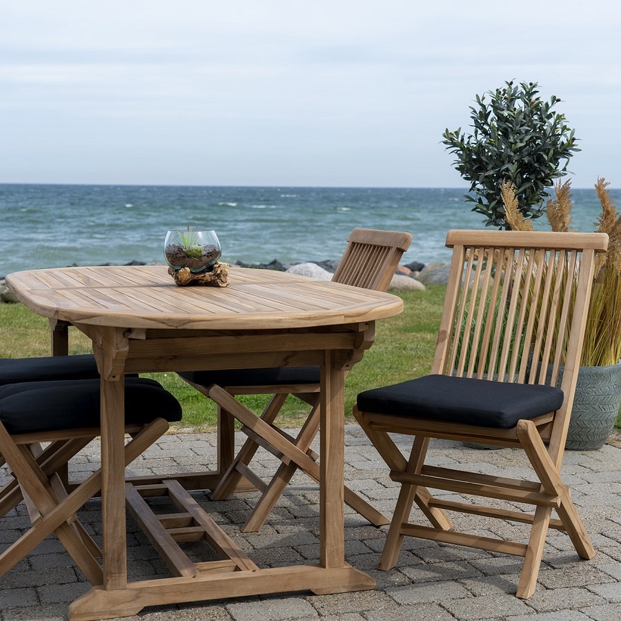 Salamanca Udtræks Havebord i Massiv Teaktræ fra House Nordic | 90x180/240x75cm - Billede 2