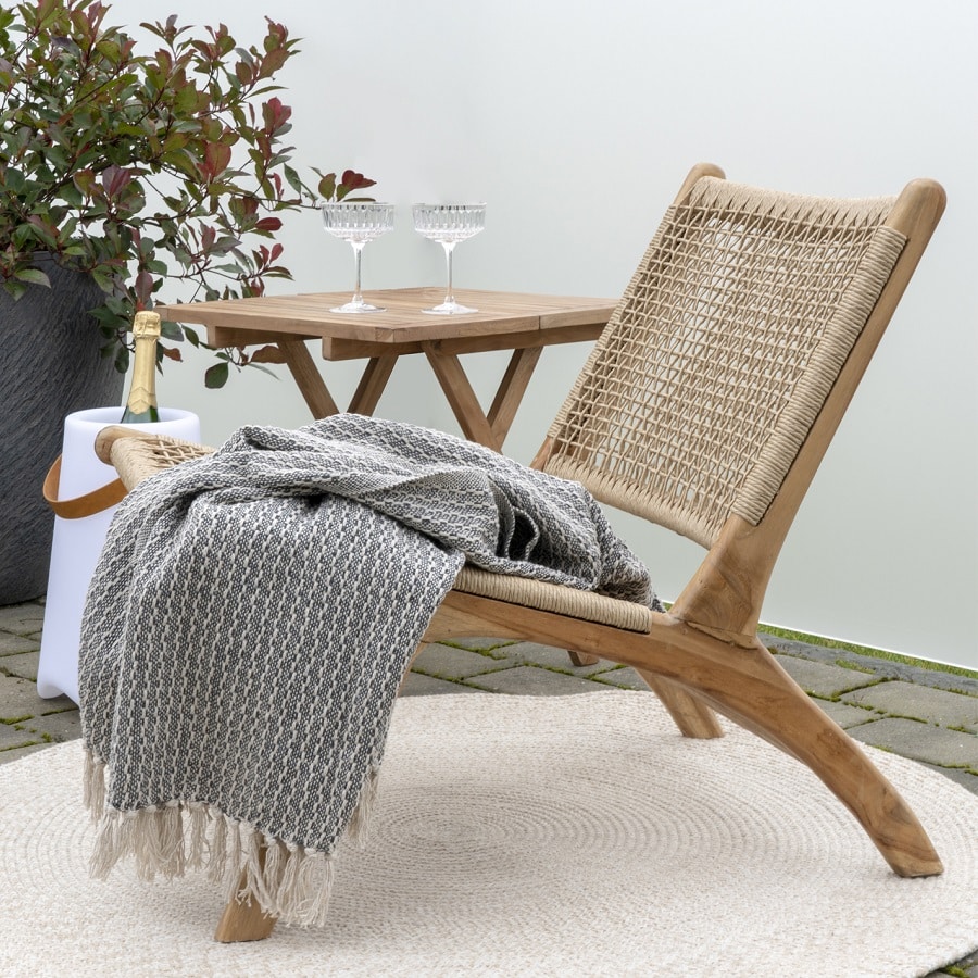 Bilbao Sidebord/Sofabord i Massiv Teaktræ fra House Nordic | 50x50x50cm - Billede 4