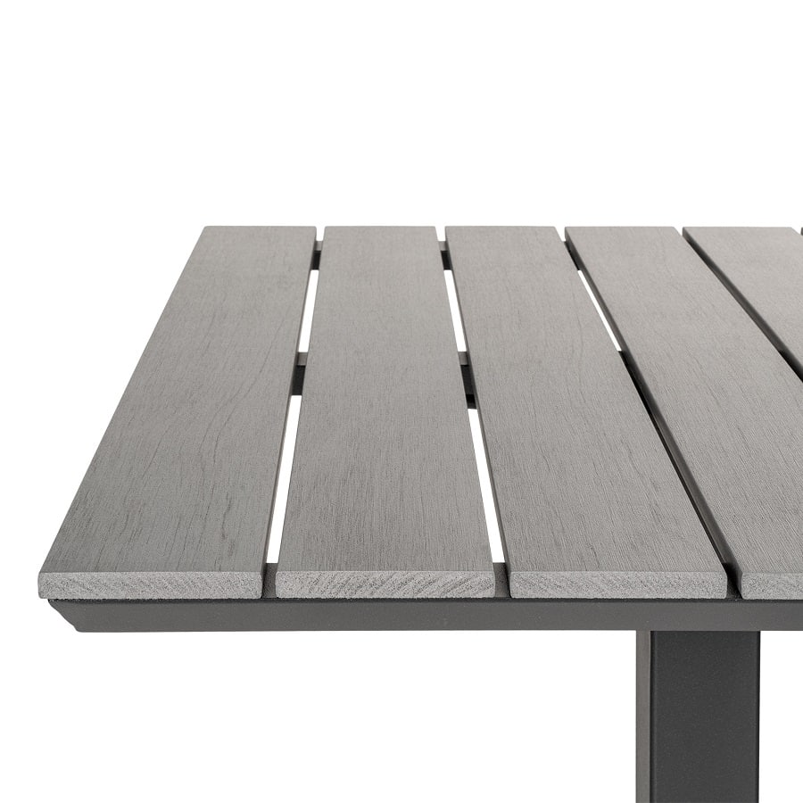 Chicago Cafébord i Grå Nonwood & Aluminium Ben fra House Nordic | 70x70x72 cm - Billede 3