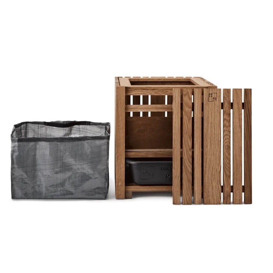 GrowBig Plantekasse fra SQUARELY i Naturolieret Asketræ | 45x45x52cm - Billede 5