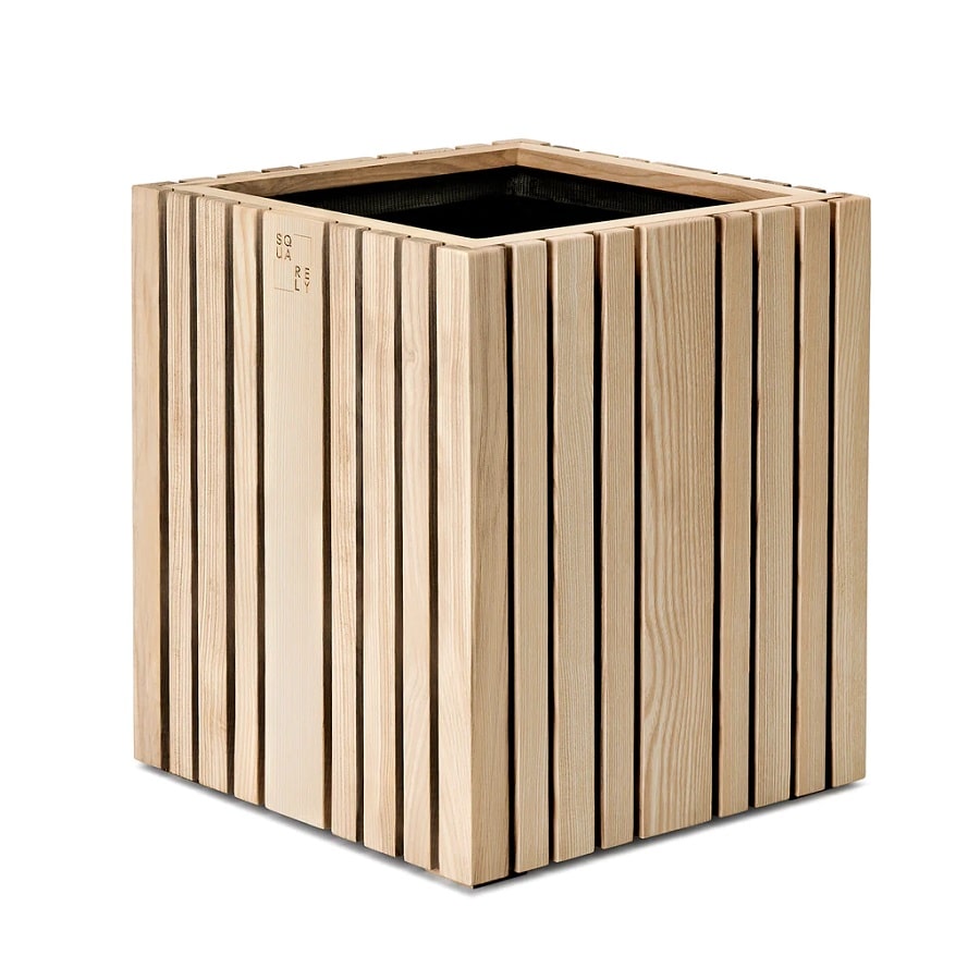 GrowBig Plantekasse fra SQUARELY i Naturolieret Asketræ | 45x45x52cm - Billede 2