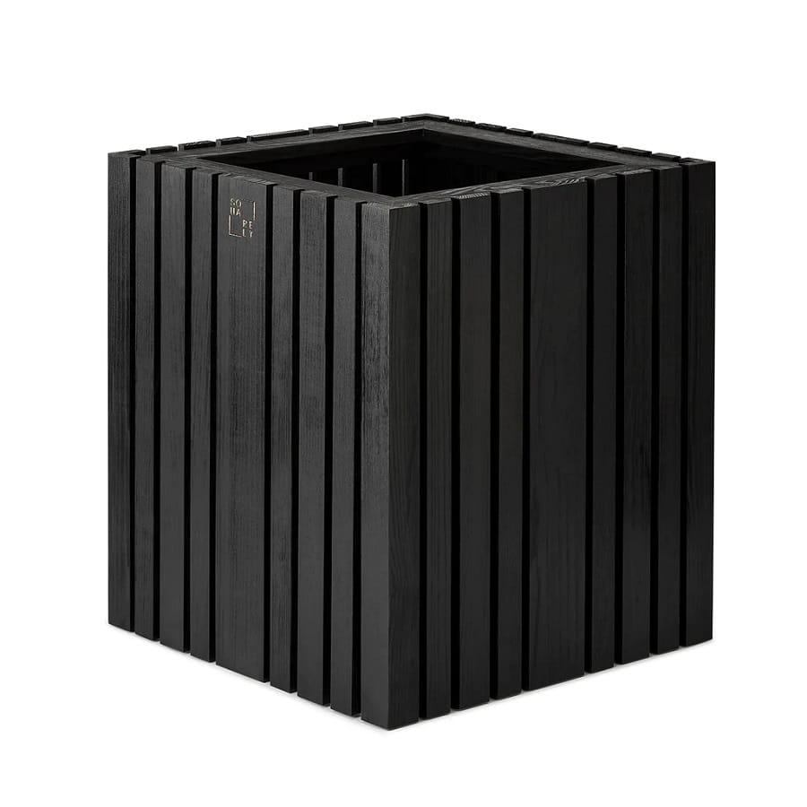 GrowBig Plantekasse fra SQUARELY i Sort Olieret Asketræ | 45x45x52cm - Billede 2