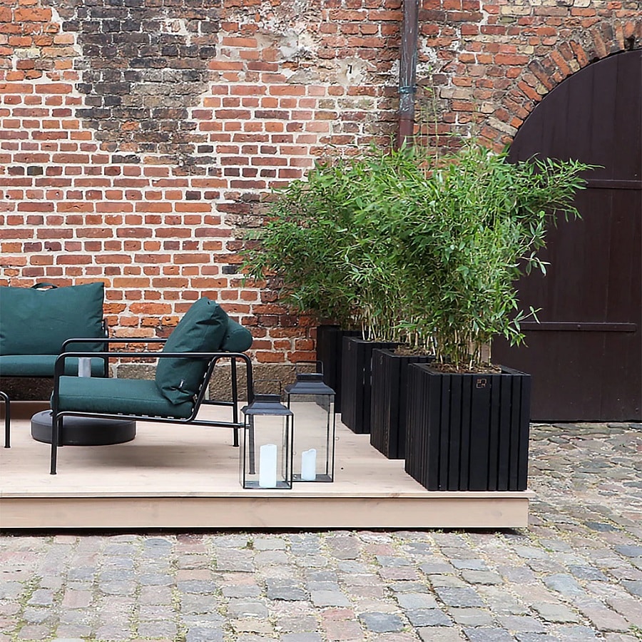 GrowBig Plantekasse fra SQUARELY i Sort Olieret Asketræ | 45x45x52cm - Billede 4