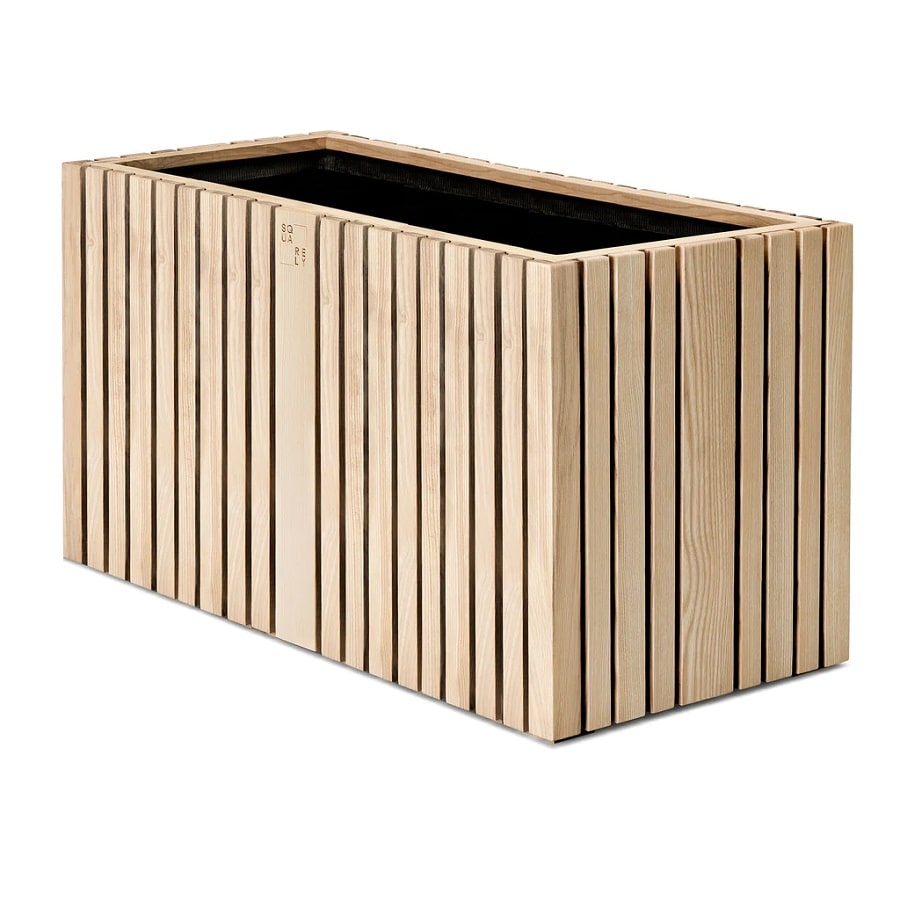 GrowLarge Plantekasse fra SQUARELY i Naturolieret Asketræ | 90x45x52cm - Billede 2