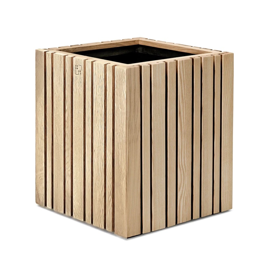 GrowMore Plantekasse fra SQUARELY i Naturolieret Asketræ | 35x35x40cm - Billede 2