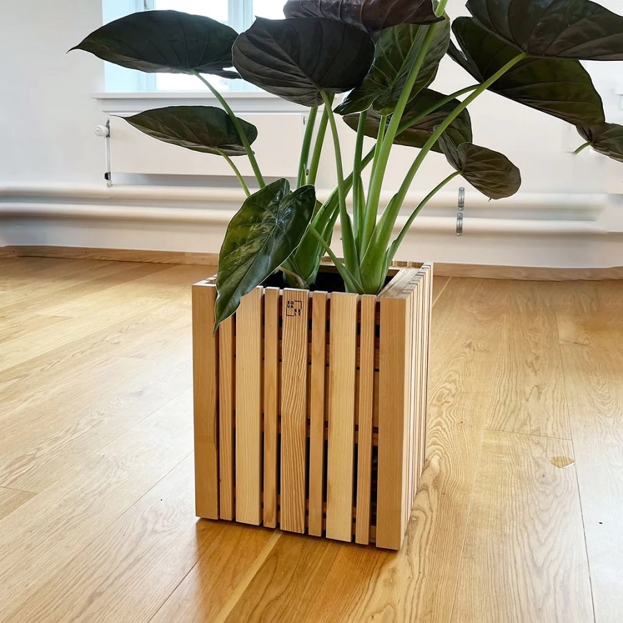 GrowMore Plantekasse fra SQUARELY i Naturolieret Asketræ | 35x35x40cm - Billede 3