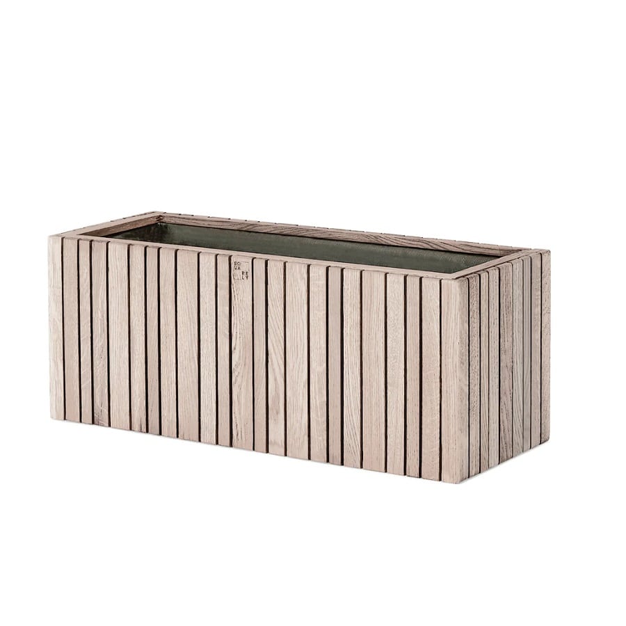 GrowWide Plantekasse fra SQUARELY i Ubehandlet Egetræ | 60x22x24cm - Billede 2