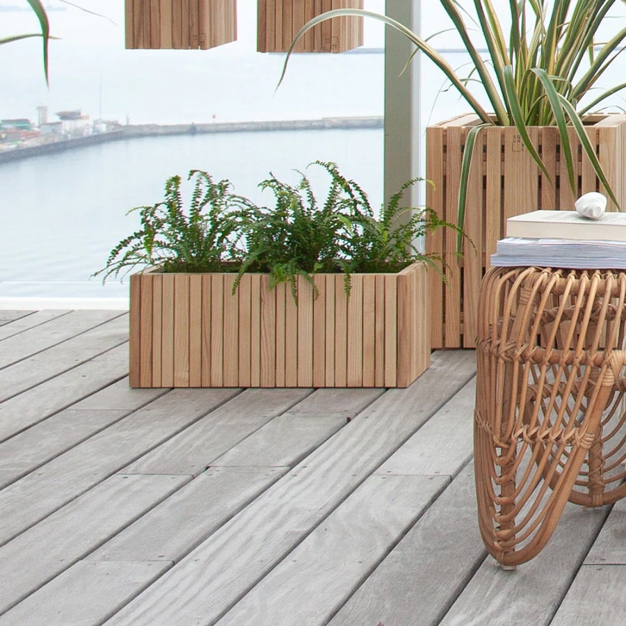 GrowWide Plantekasse fra SQUARELY i Naturolieret Asketræ | 60x22x24cm - Billede 3