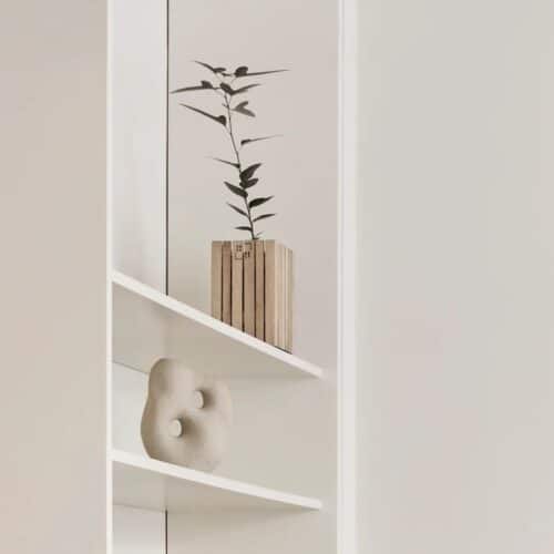 GrowSMALL Plantekasse fra SQUARELY i Ubehandlet Egetræ | 14x14x24cm