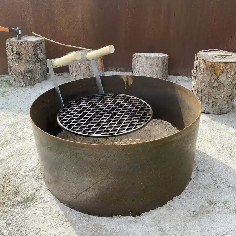 Speciallavet Bålrist i 4mm Cortenstål fra Raw Garden | Ø50cm - Billede 3