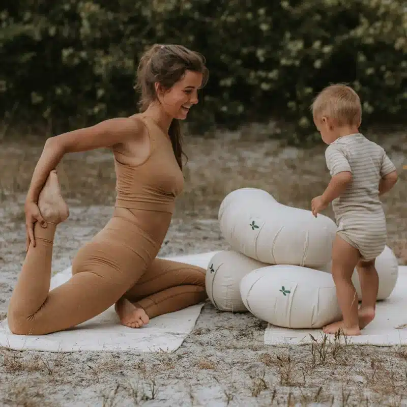 YOGA Meditations Måtte i 100% Økologisk Bomuld & Naturgummi fra Cocoon Company | 66x193cm - Billede 7