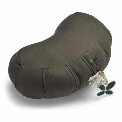 Zafu YOGA Halvmåne Meditationspude i 100% Økologisk Kapok fra Cocoon Company | Dark Olive