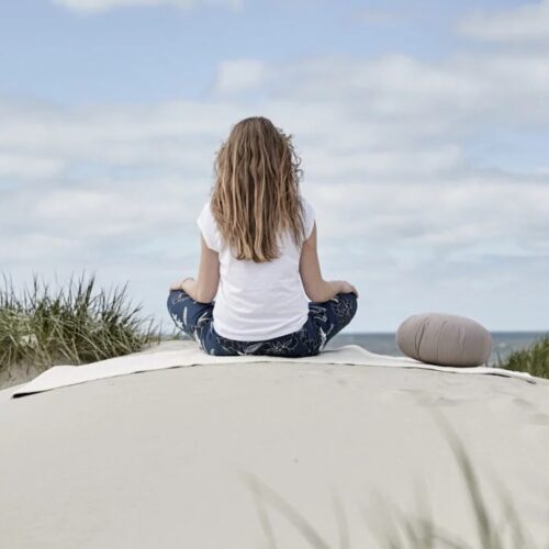 Zafu YOGA Meditationspude i 100% Økologisk Kapok fra Cocoon Company | Cool Grey