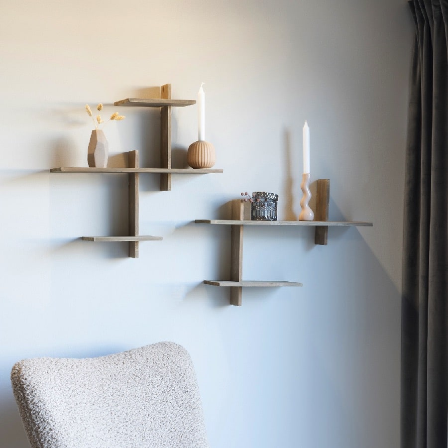 Gavi Væg Hylde i Massiv Fyrretræ fra House Nordic | 53x15x56