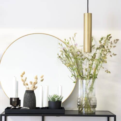 Paris Pendel Lampe i stål og messing Fra House Nordic
