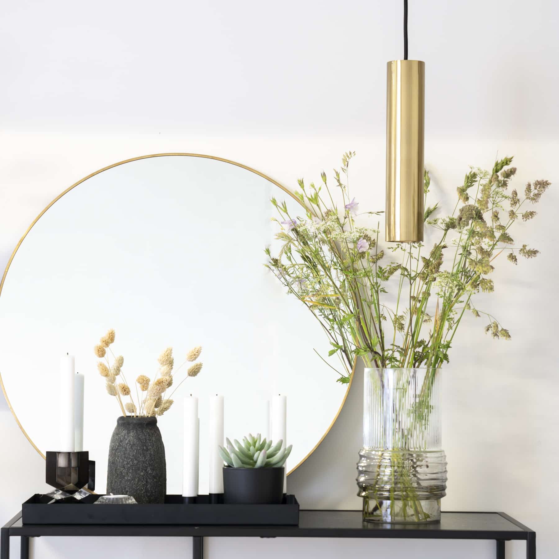 Paris Pendel Lampe i stål og messing Fra House Nordic