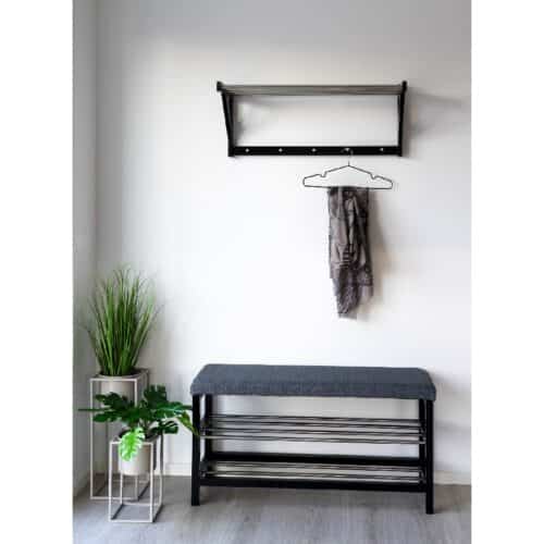 Padova Bænk i sort fra House Nordic | 100x34x50 cm