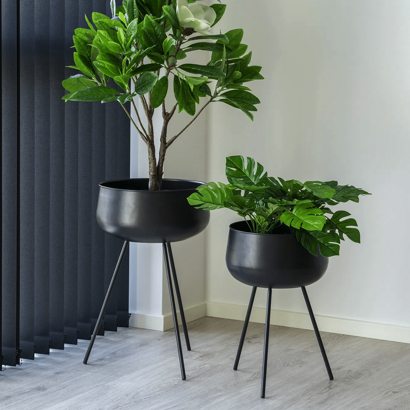 Ardola Blomsterstandere sæt af 2 fra House Nordic | 28/34x28/34x46/56 cm
