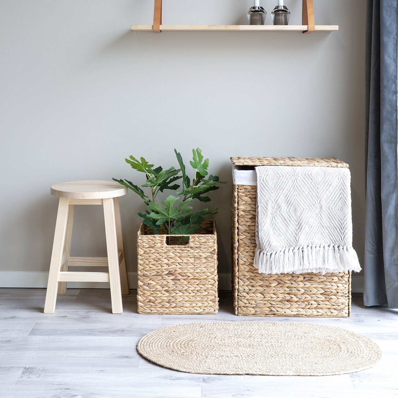 Bombay Oval dørmåtte i jute fra House Nordic | 50x80 cm - Billede 2