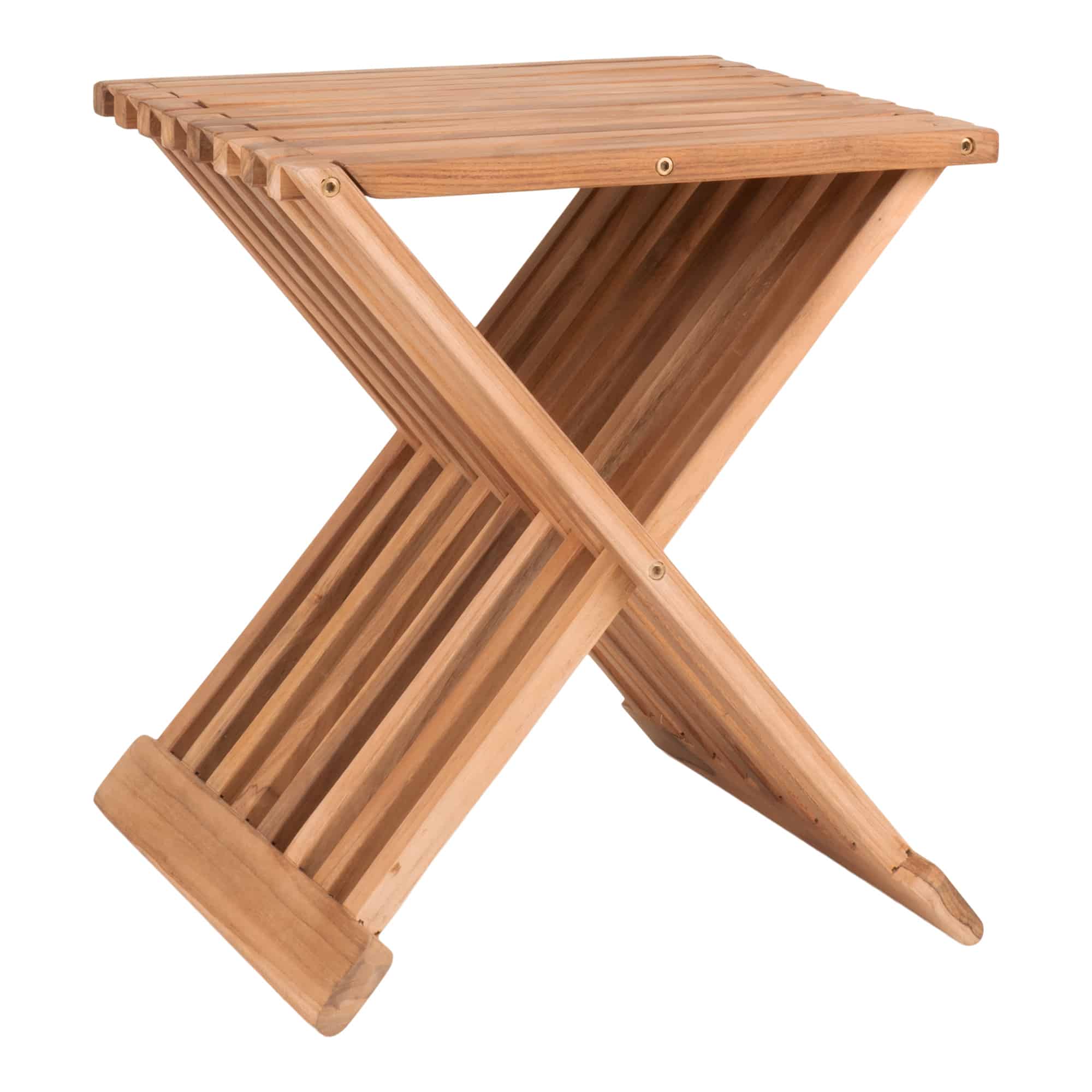 Erto Taburet i Massiv teaktræ Fra House Nordic | 40x35x45 cm - OUTLET - Billede 2