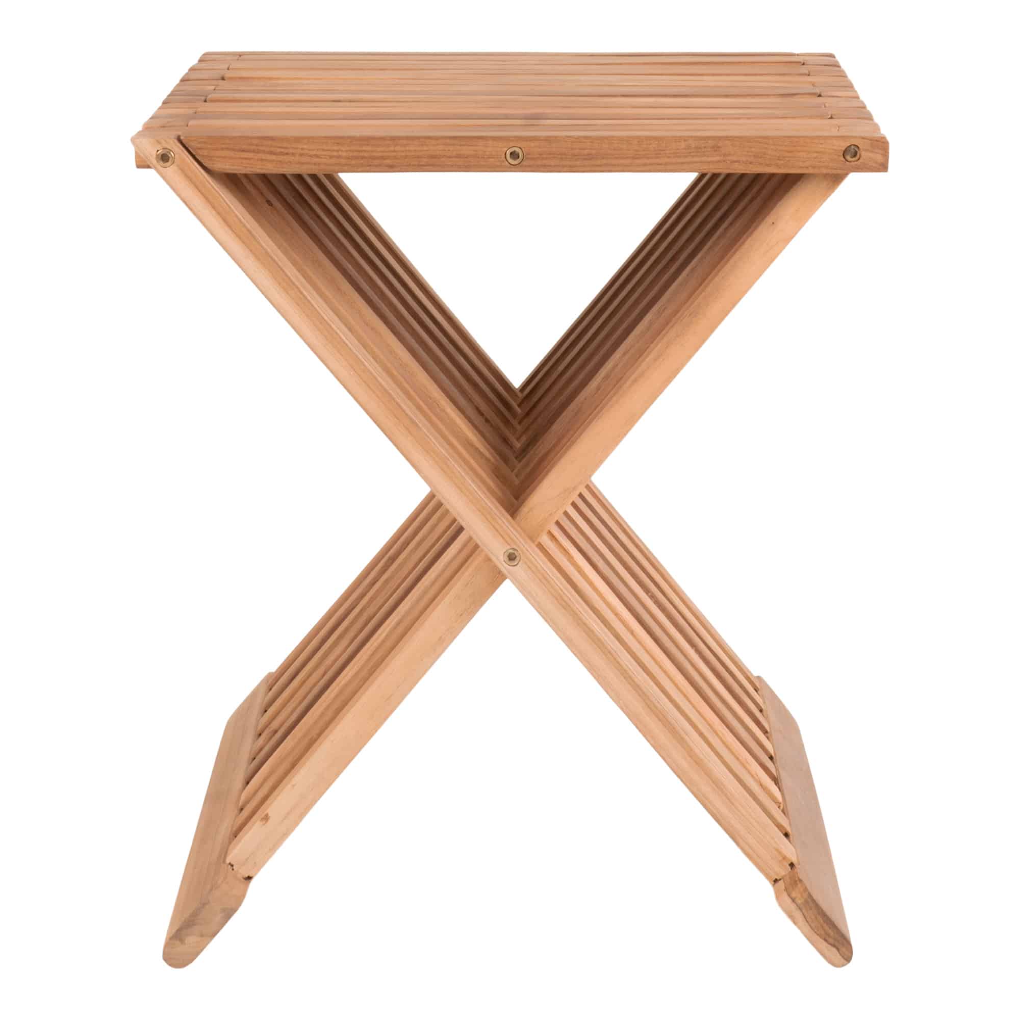 Erto Taburet i Massiv teaktræ Fra House Nordic | 40x35x45 cm - OUTLET - Billede 3