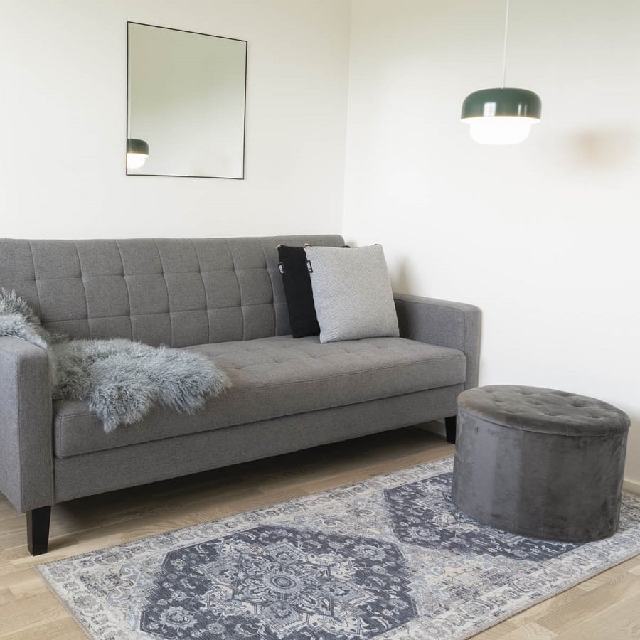 Havana rektanglet blå tæppe Fra House Nordic | 80x200 cm - Billede 2