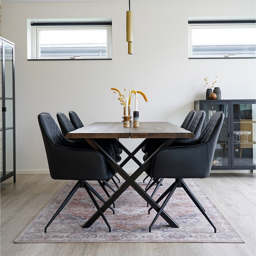 Havana tæppe orange/blå i Fra House Nordic | 160x230 cm - Billede 2