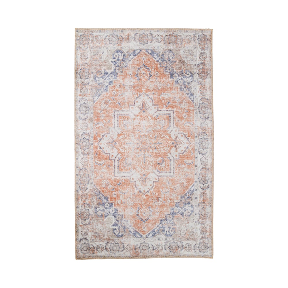 Havana tæppe orange/blå i Fra House Nordic | 160x230 cm - Billede 3