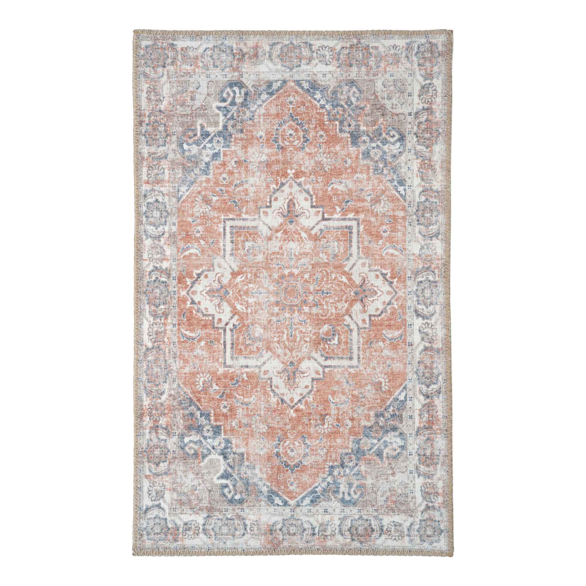 Havana dørmåtte orange/blå Fra House Nordic | 50x80 cm - OUTLET - Billede 2