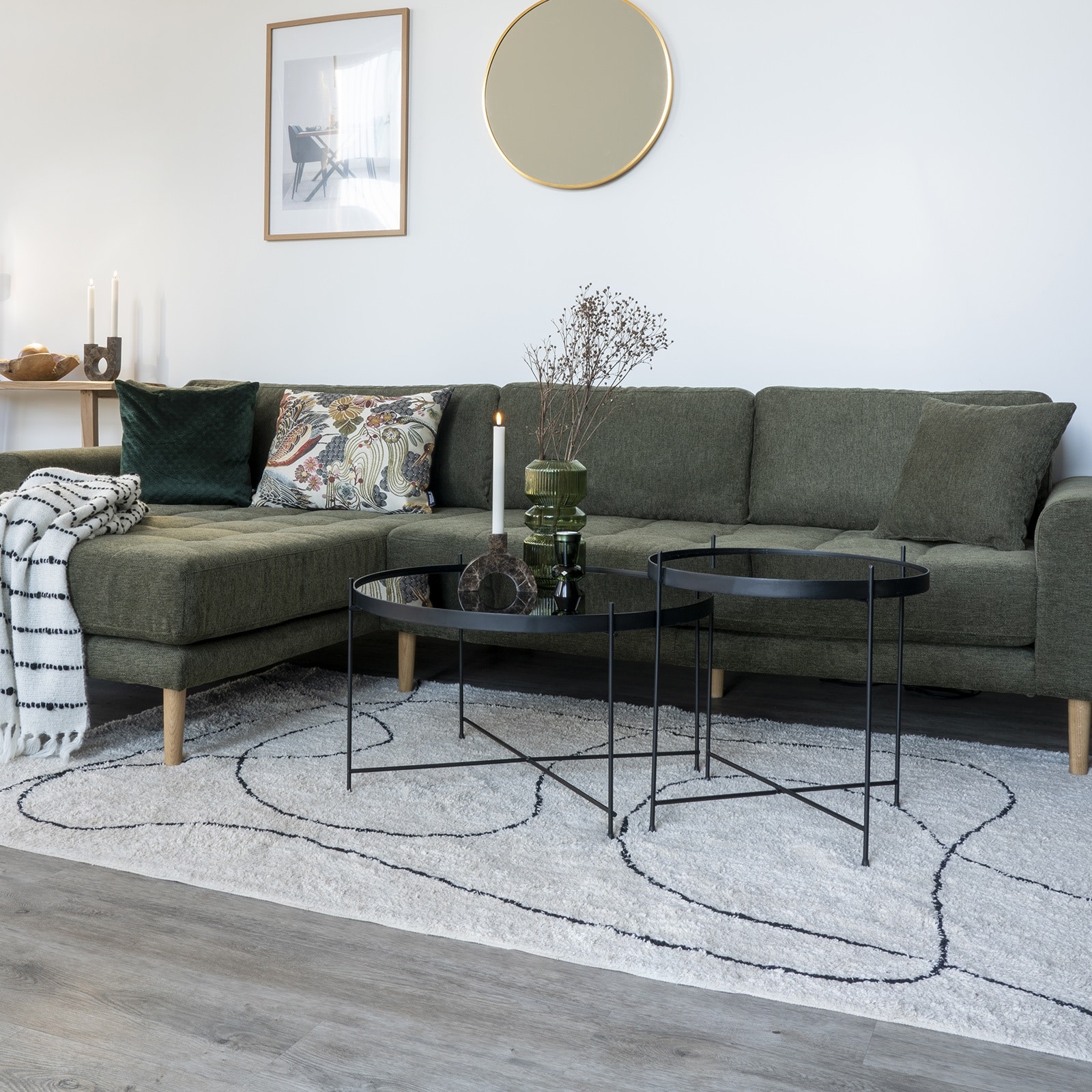 Tampa tæppe i 100% bomuld fra House Nordic | 200x300 cm - OUTLET
