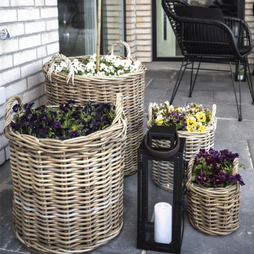 Caor kurve i naturflet fra House Nordic | ø20-30-40-50x28-38-48-58cm
