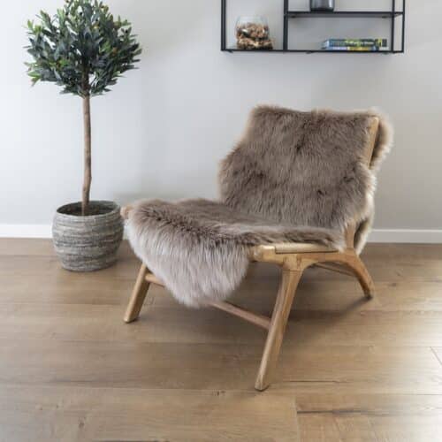 Lammeskind i imiteret lysebrun/Mushroom Fra House Nordic | 60x180