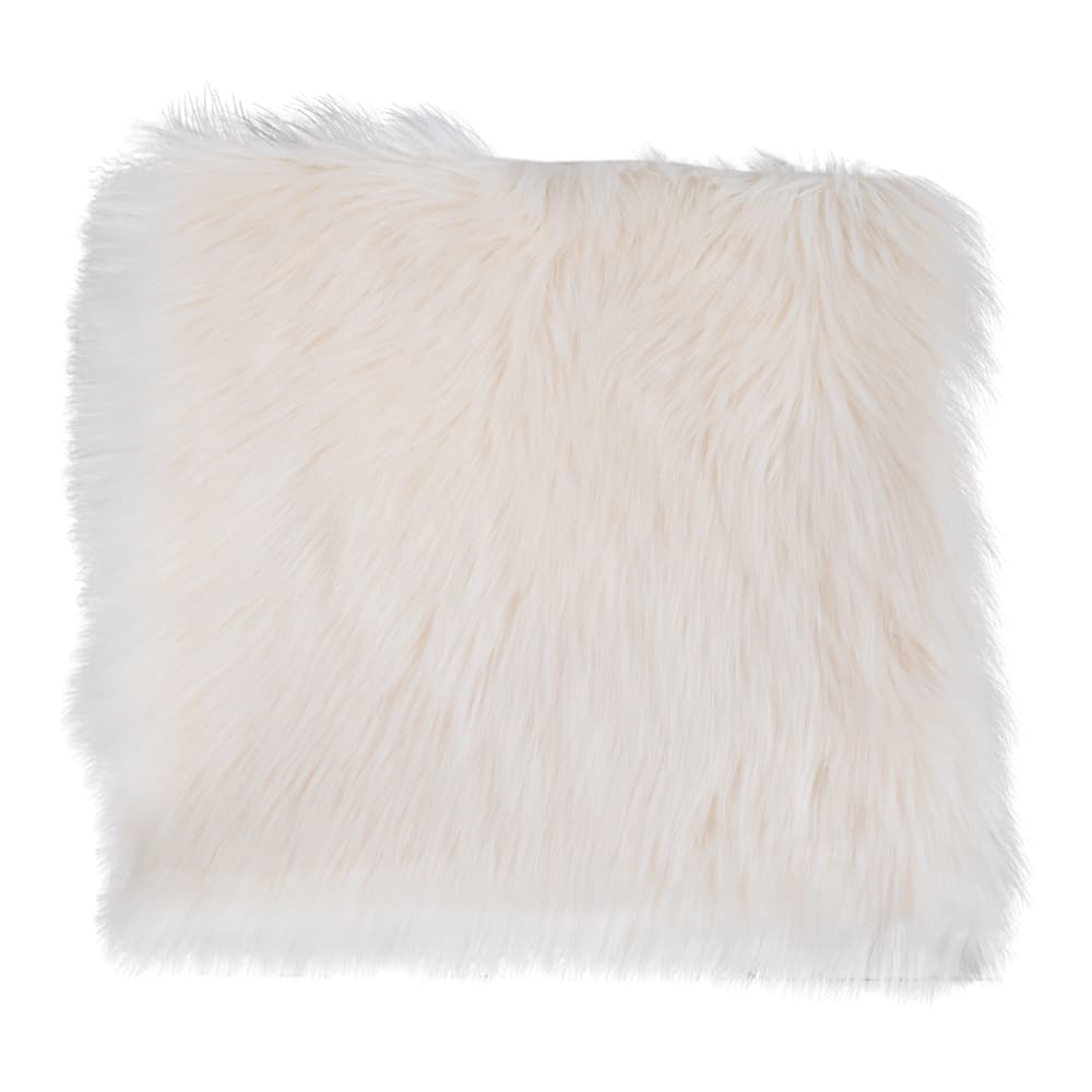 Lammeskindshynde i imiteret lysebrun polyester Fra House Nordic | 40x40 - Billede 2