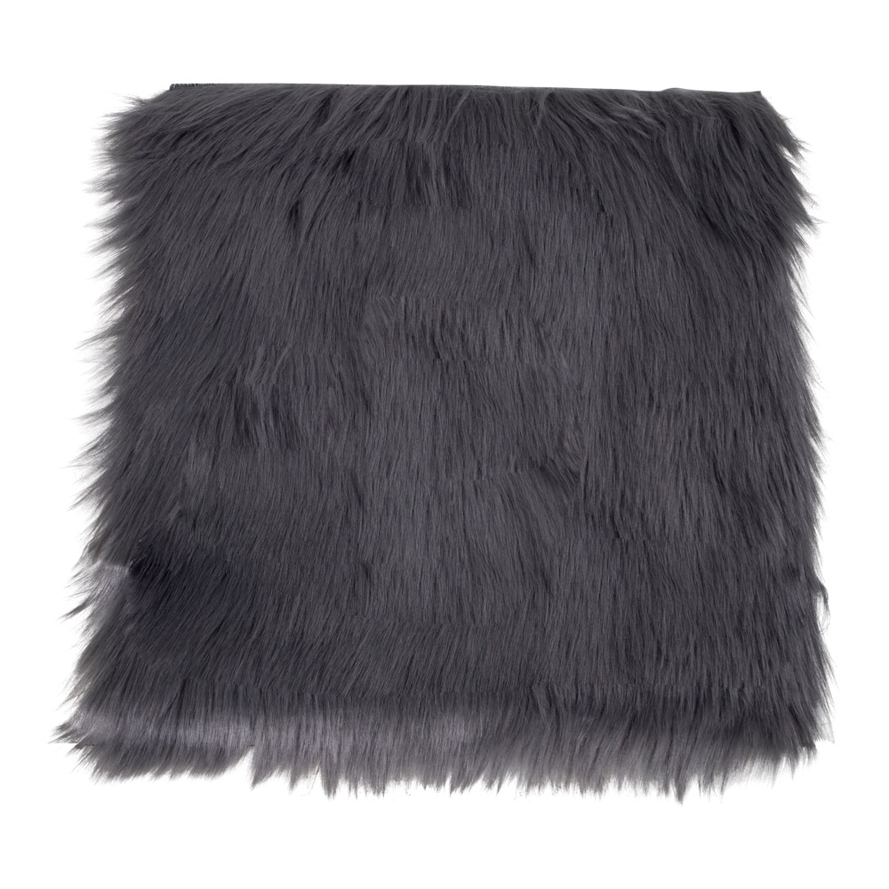 Lammeskindshynde i imiteret grå polyester Fra House Nordic | 40x40 - Billede 2