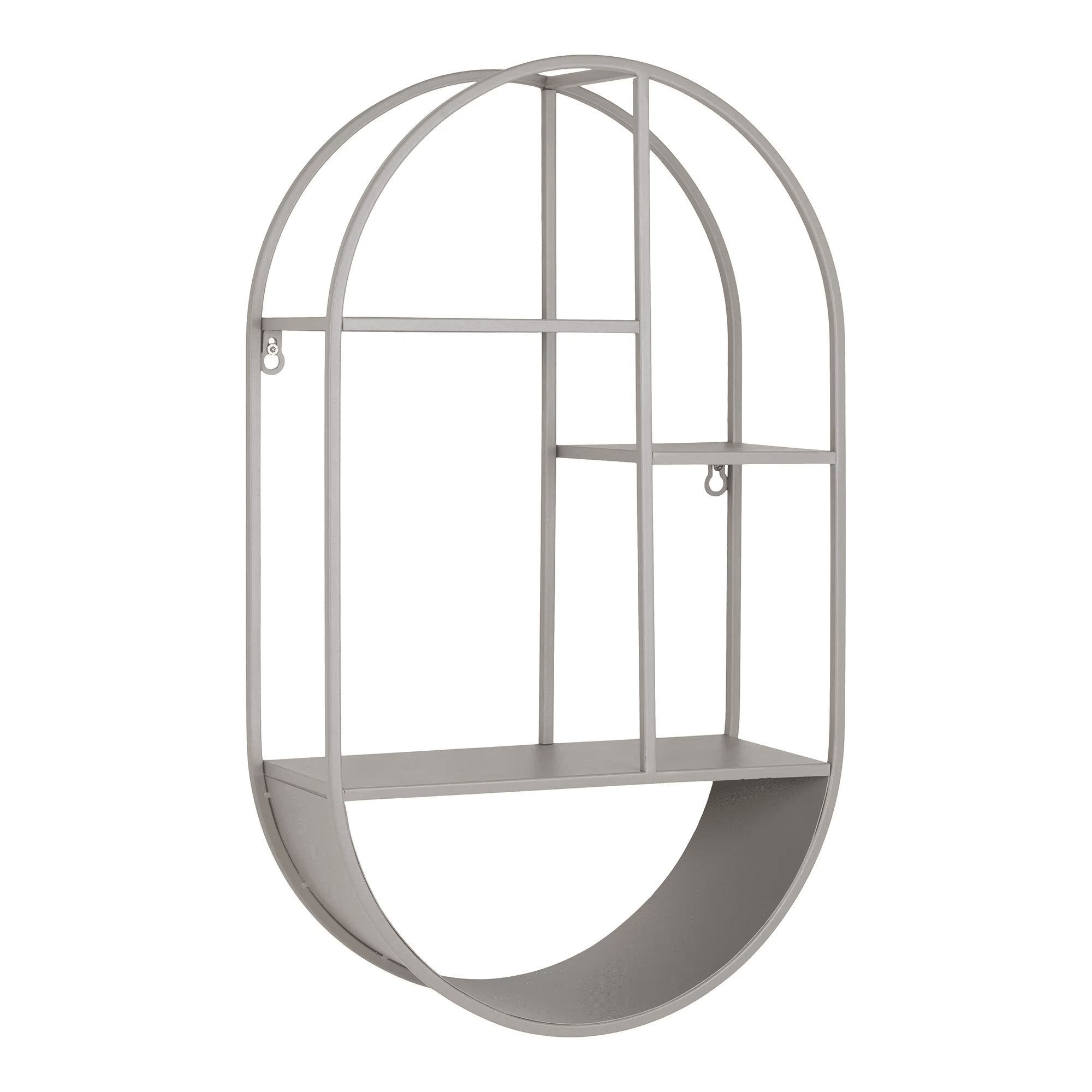 Feira Væghylde i Gråt Metal Fra House Nordic | Oval - 35x15x60 cm - Billede 3