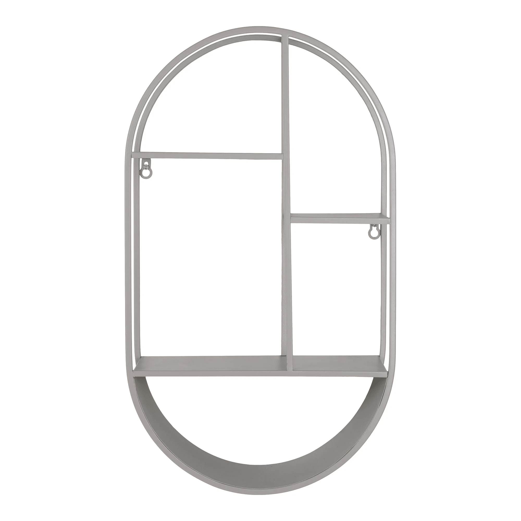 Feira Væghylde i Gråt Metal Fra House Nordic | Oval - 35x15x60 cm - Billede 2