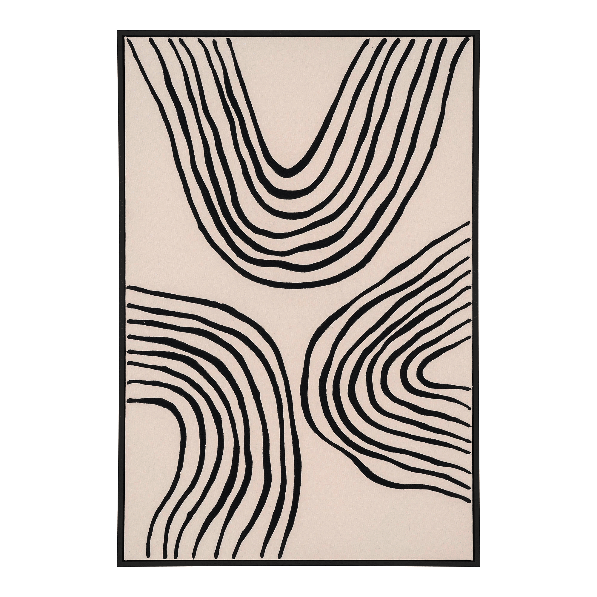 Lipari Lærredsprint i Sort/beige Fra House Nordic | 60x90 cm - No.2 - Billede 2