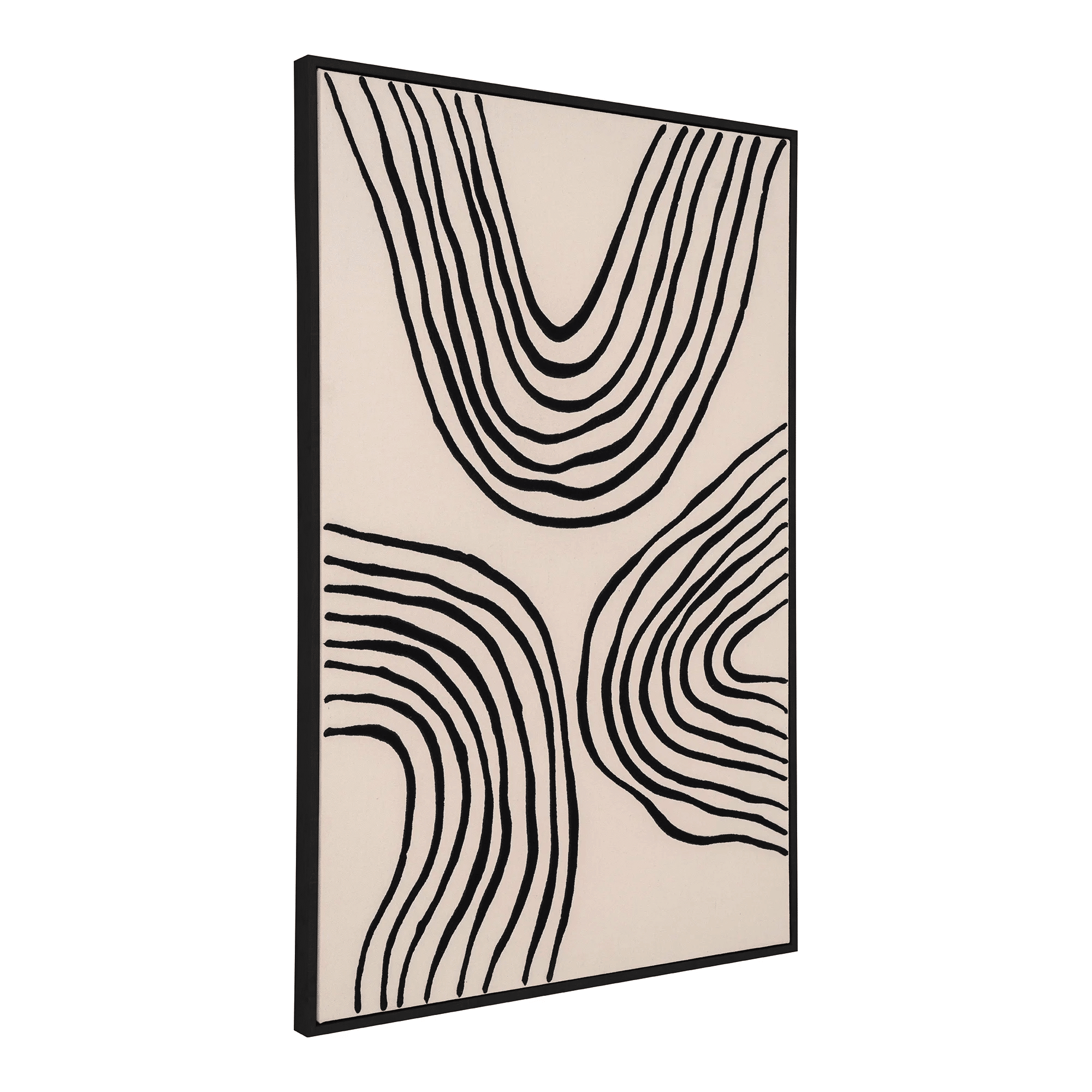 Lipari Lærredsprint i Sort/beige Fra House Nordic | 60x90 cm - No.2 - Billede 3