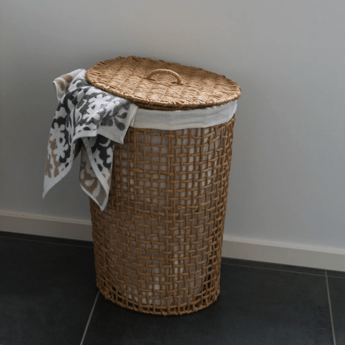 Pomal Vasketøjskurv i Papirstrå Fra House Nordic | ø42x56 cm