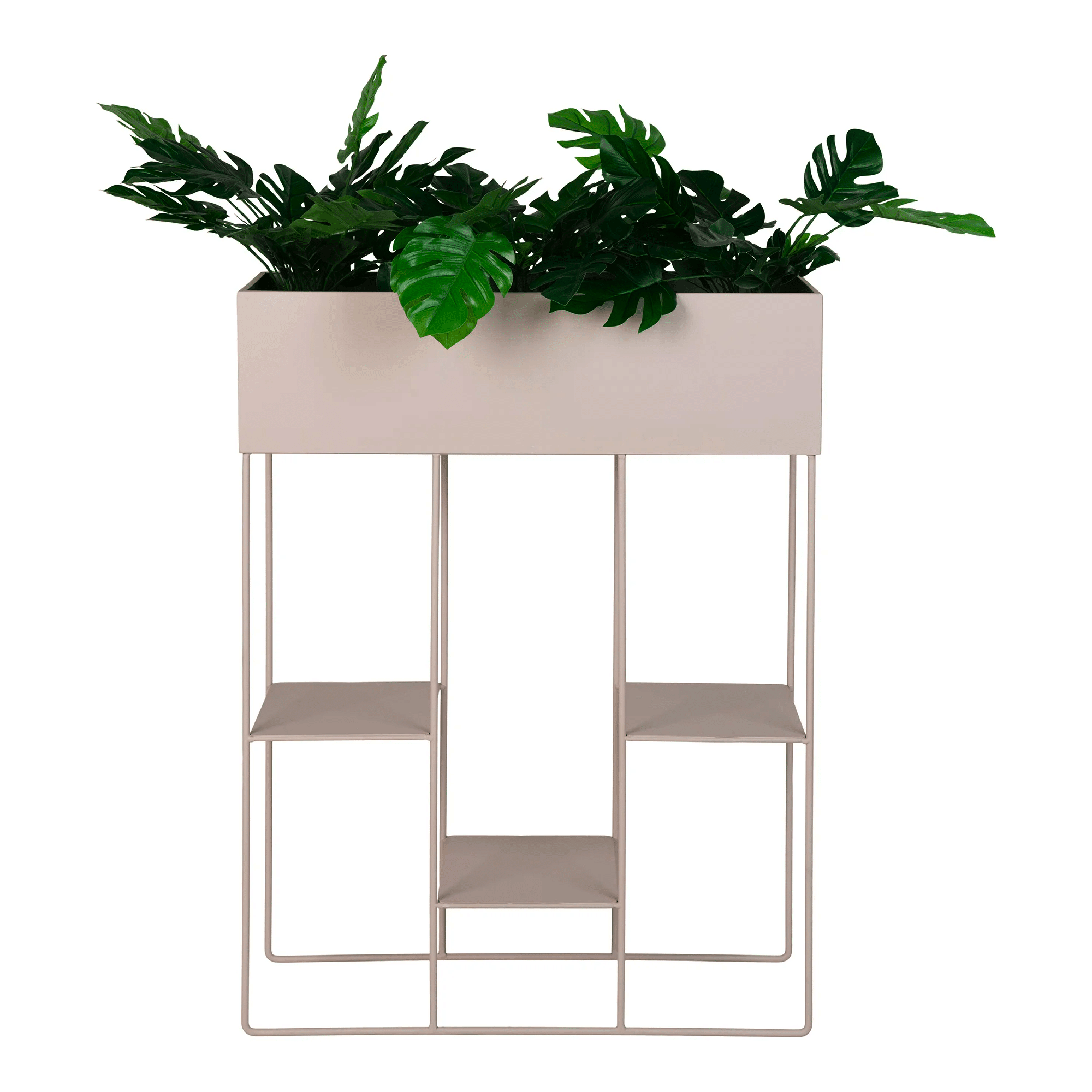 Rabo Plantekasse i Sandfarvet Stål med 3 Hylder Fra House Nordic | 25x60x80cm - Billede 4