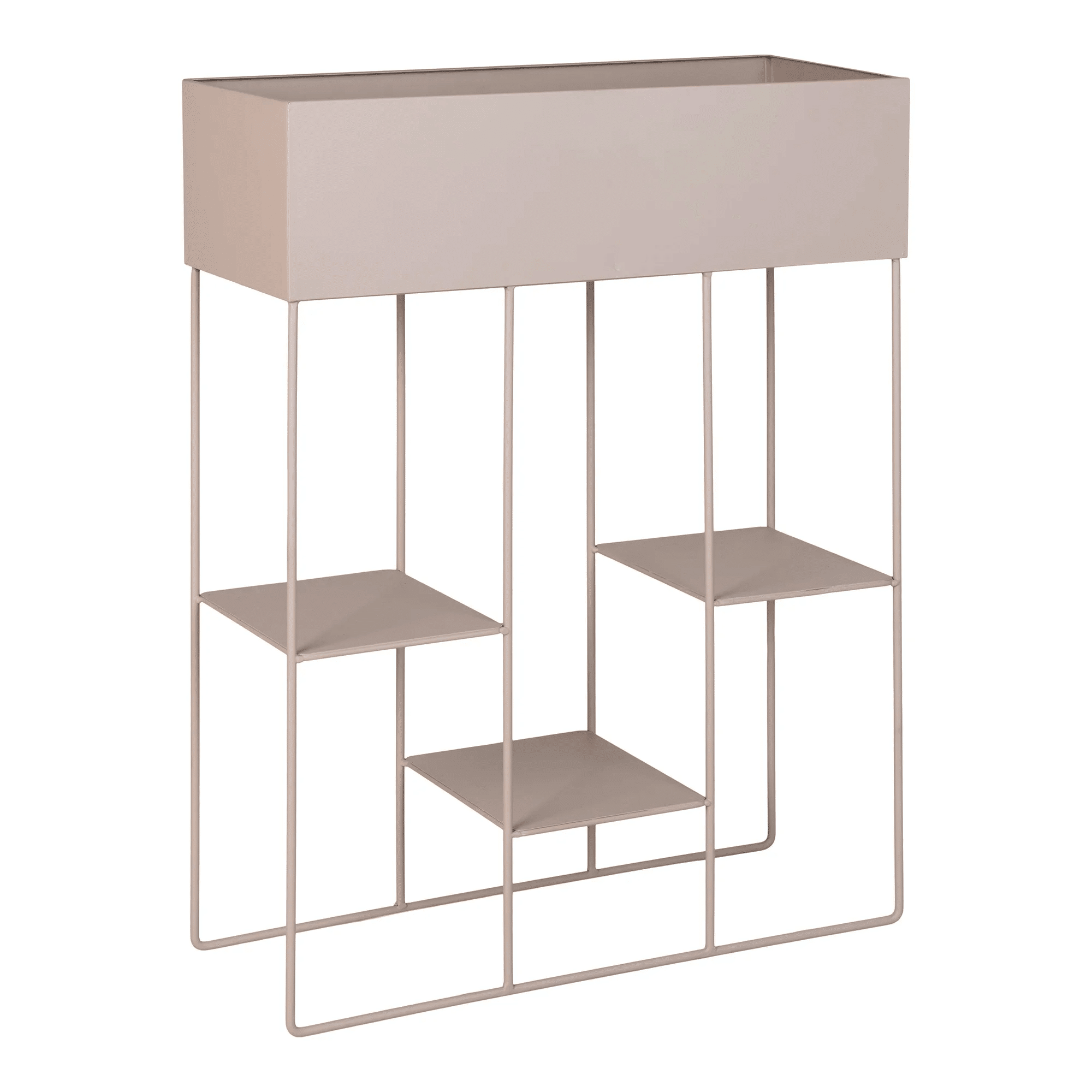 Rabo Plantekasse i Sandfarvet Stål med 3 Hylder Fra House Nordic | 25x60x80cm - Billede 3