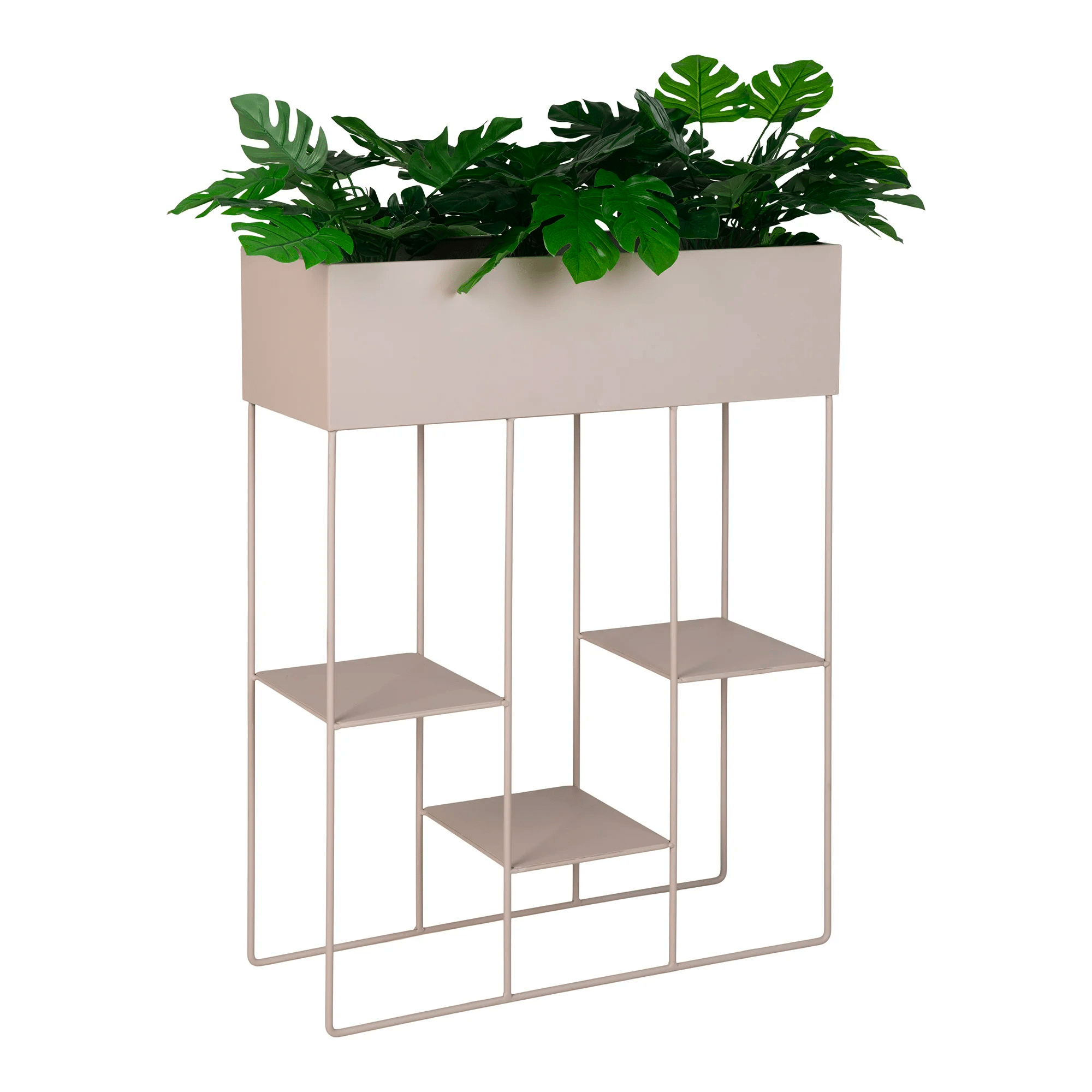 Rabo Plantekasse i Sandfarvet Stål med 3 Hylder Fra House Nordic | 25x60x80cm - Billede 5