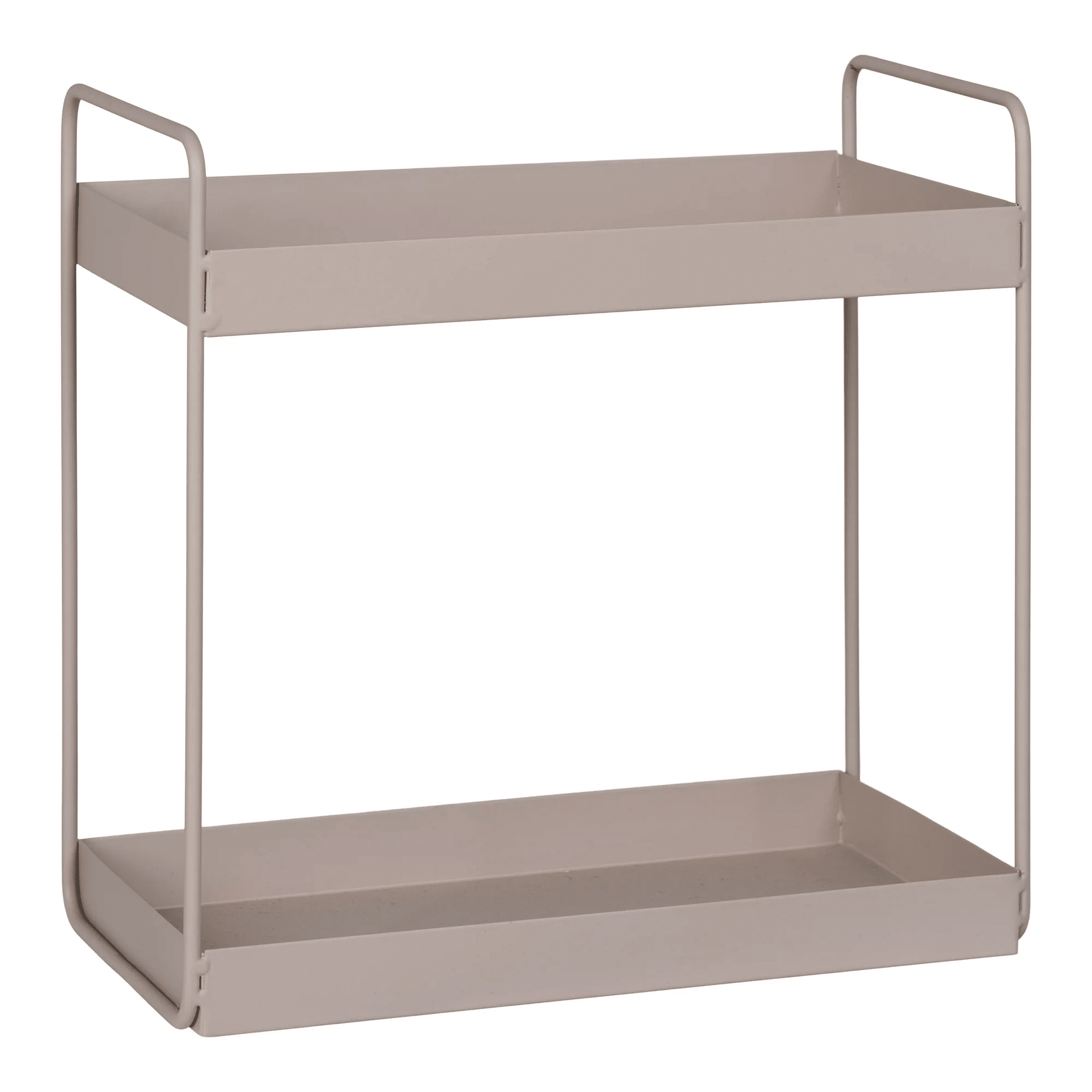 Rabo Stående Dobbelthylde i Sandfarvet Metal Fra House Nordic | 2 hylder 30x15x31 cm - Billede 4